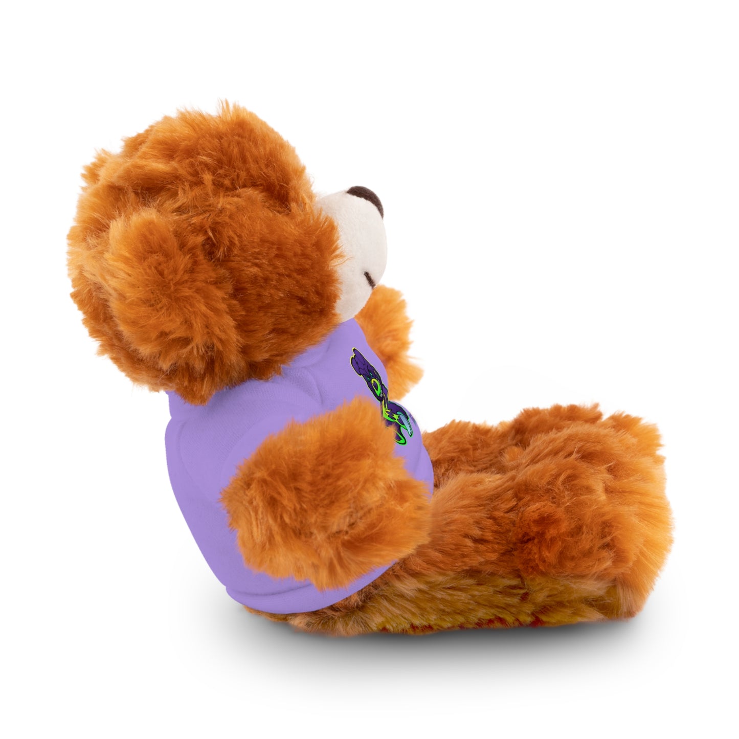 Purple and Green Demon Bear Stuffed Animals with Tee