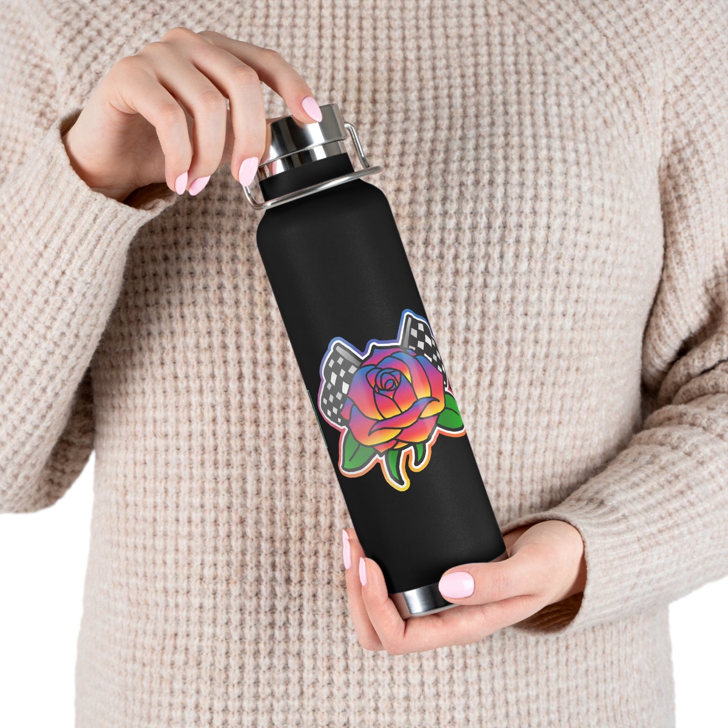 Rose to Victory 22oz Vacuum Insulated Bottle