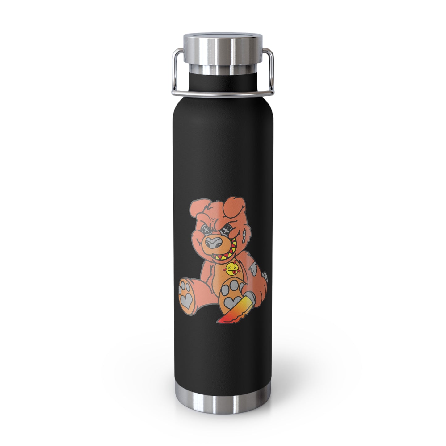 Orange Demon Bear 22oz Vacuum Insulated Bottle