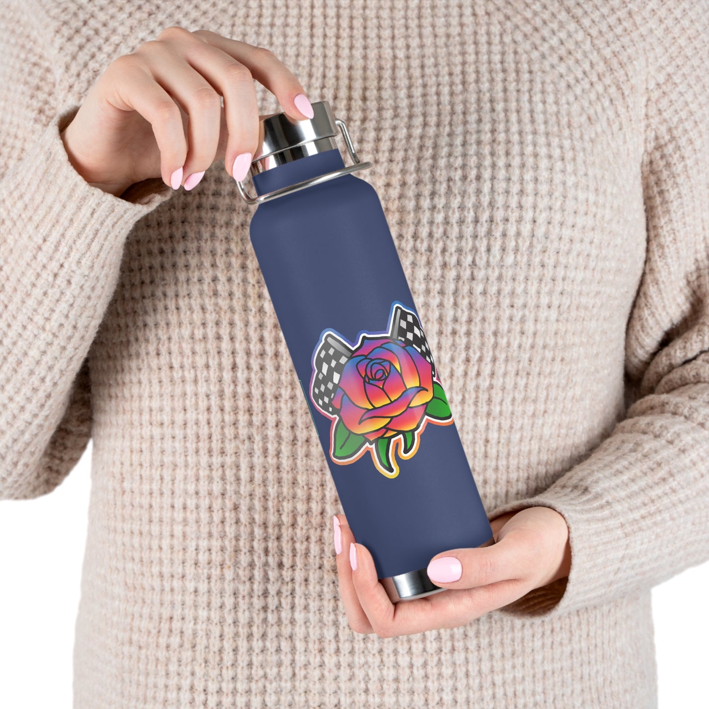 Rose to Victory 22oz Vacuum Insulated Bottle