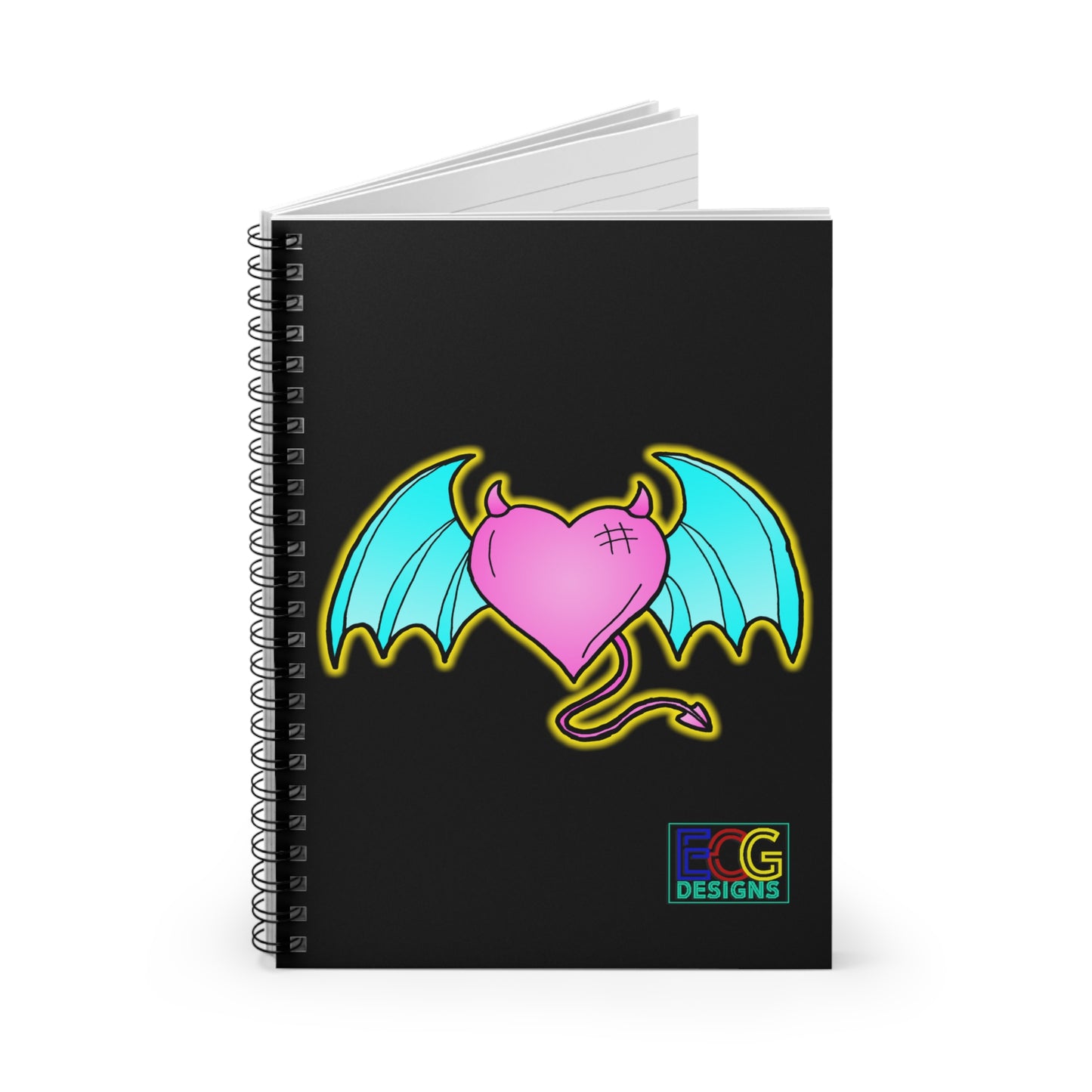 Devil of Love Notebook - Ruled Line