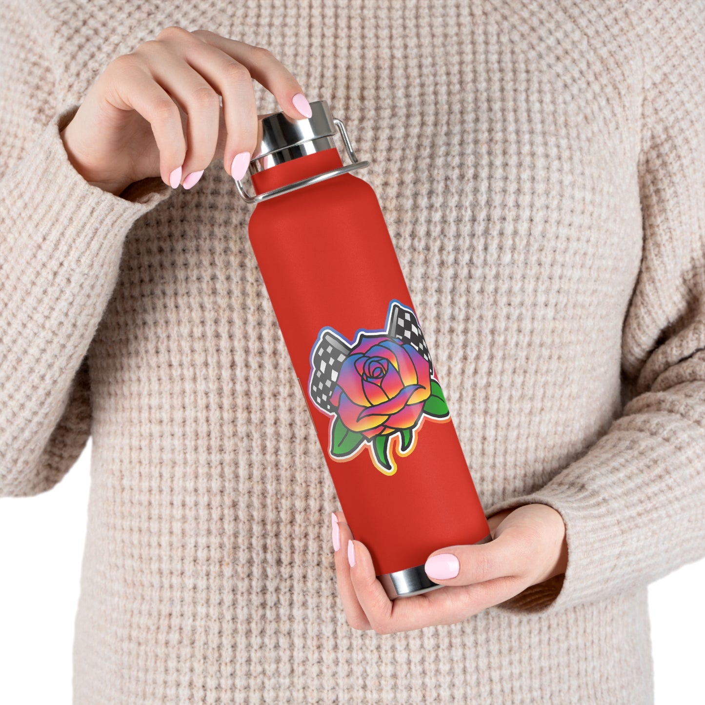 Rose to Victory 22oz Vacuum Insulated Bottle