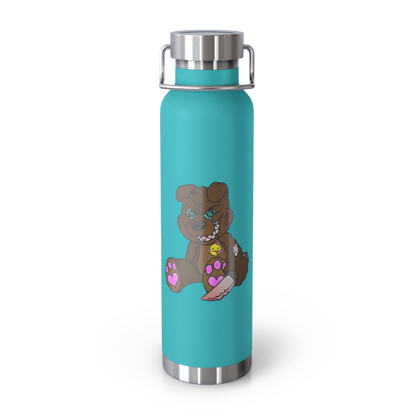 Brown Demon Bear 22oz Vacuum Insulated Bottle