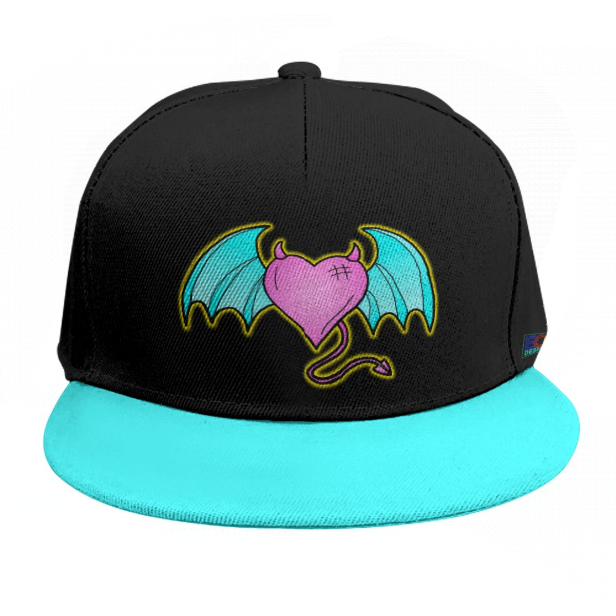 Devil of Love (Blue) Baseball Cap With Flat Brim