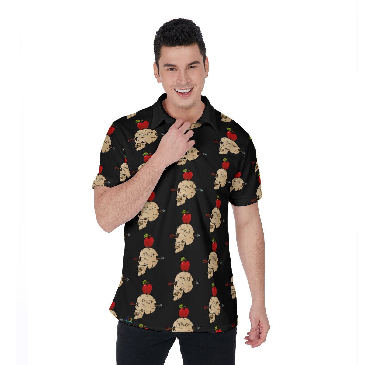 Trust Me All-Over Print Men's Polo Shirt