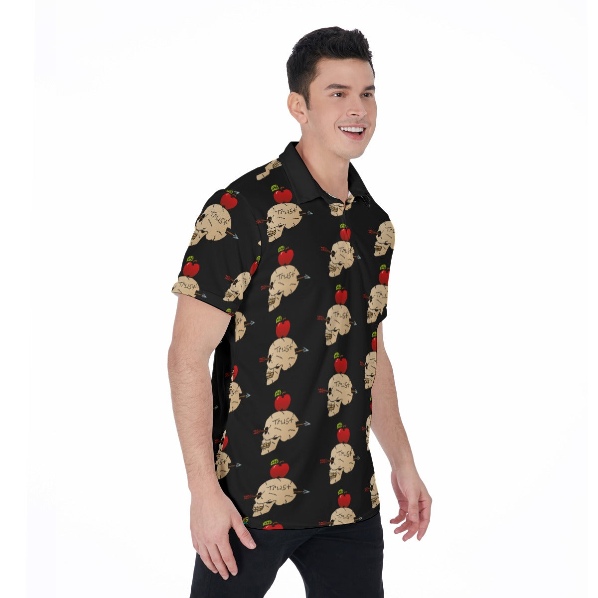 Trust Me All-Over Print Men's Polo Shirt