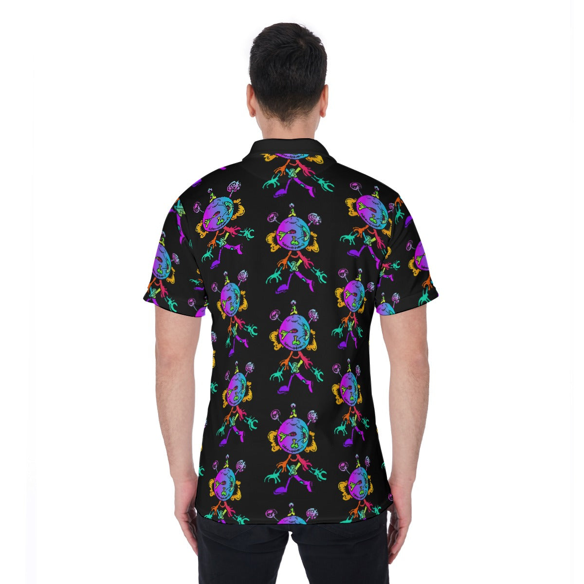 Happy Eye Day All-Over Print Men's Polo Shirt