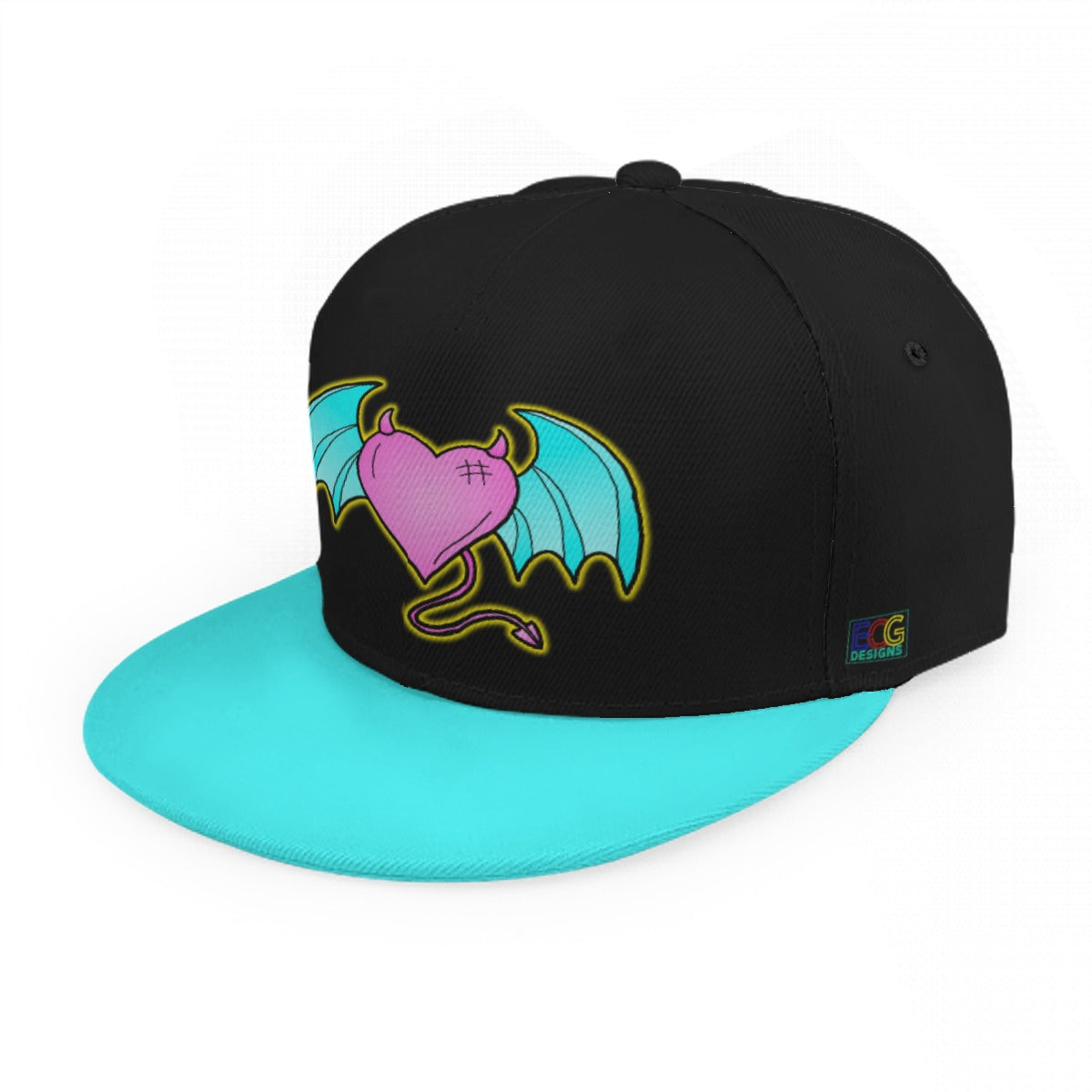 Devil of Love (Blue) Baseball Cap With Flat Brim