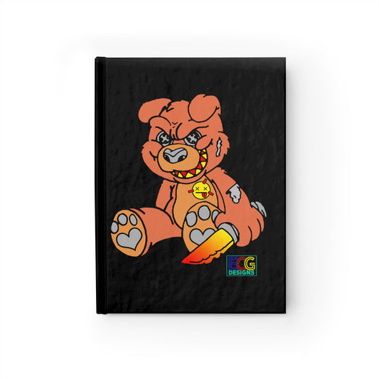 Orange Demon Bear Journal - Blank