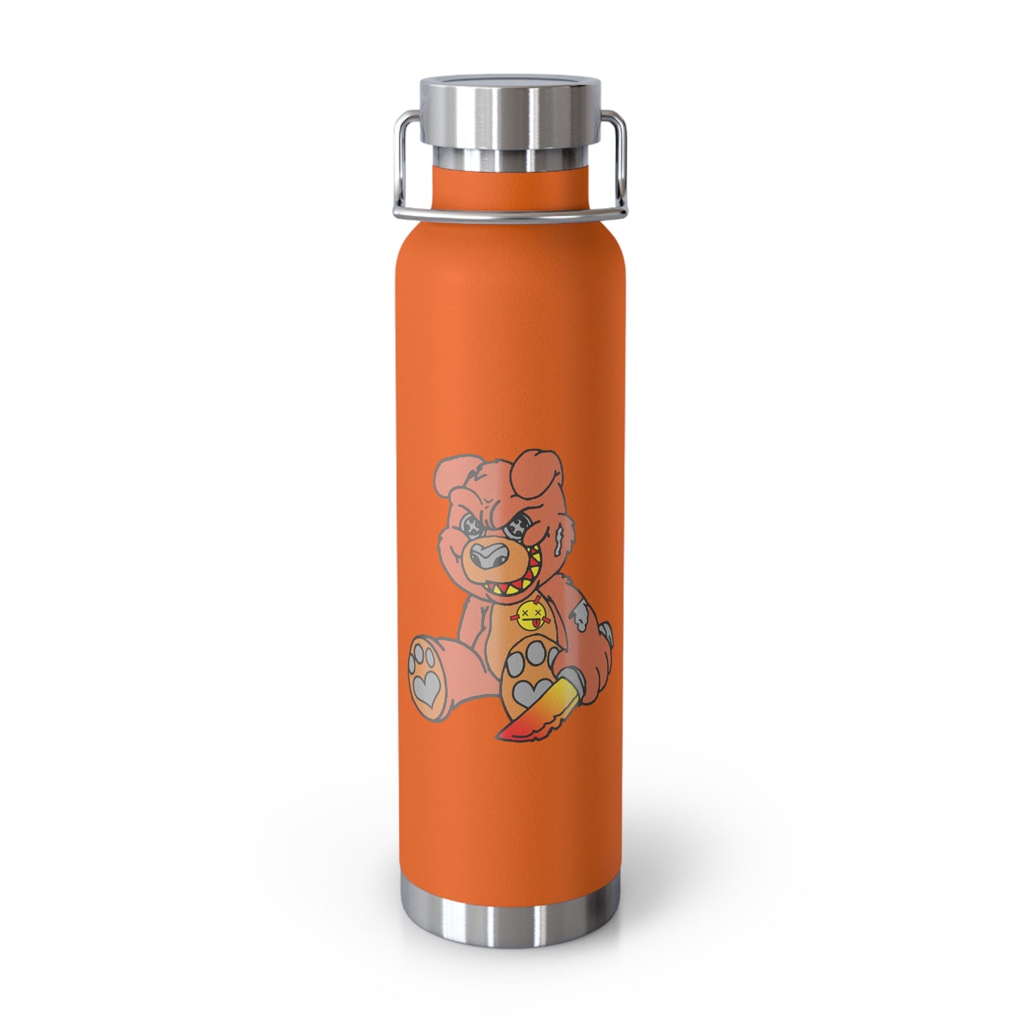 Orange Demon Bear 22oz Vacuum Insulated Bottle