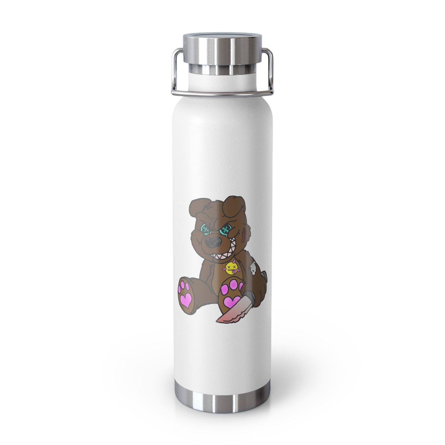 Brown Demon Bear 22oz Vacuum Insulated Bottle