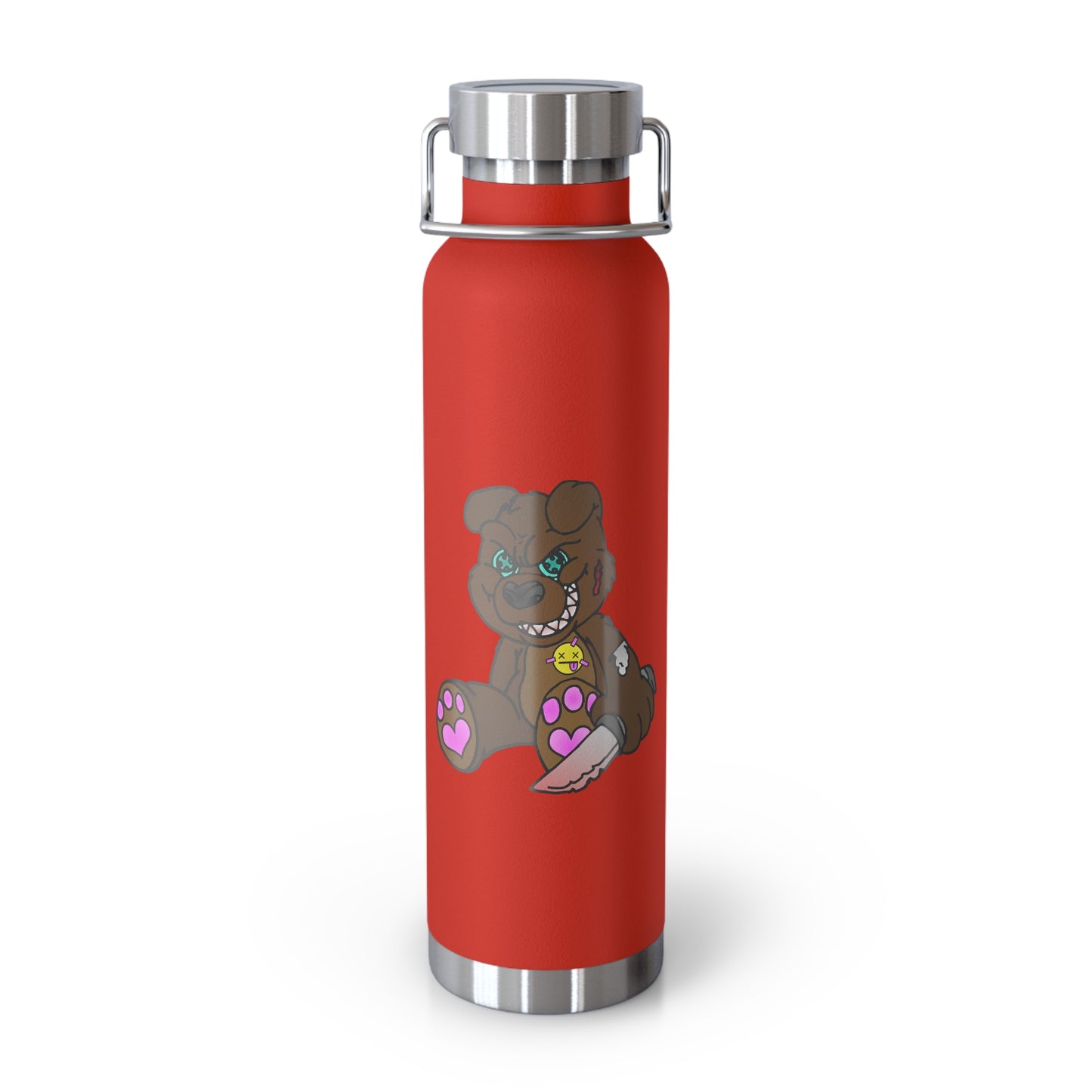 Brown Demon Bear 22oz Vacuum Insulated Bottle