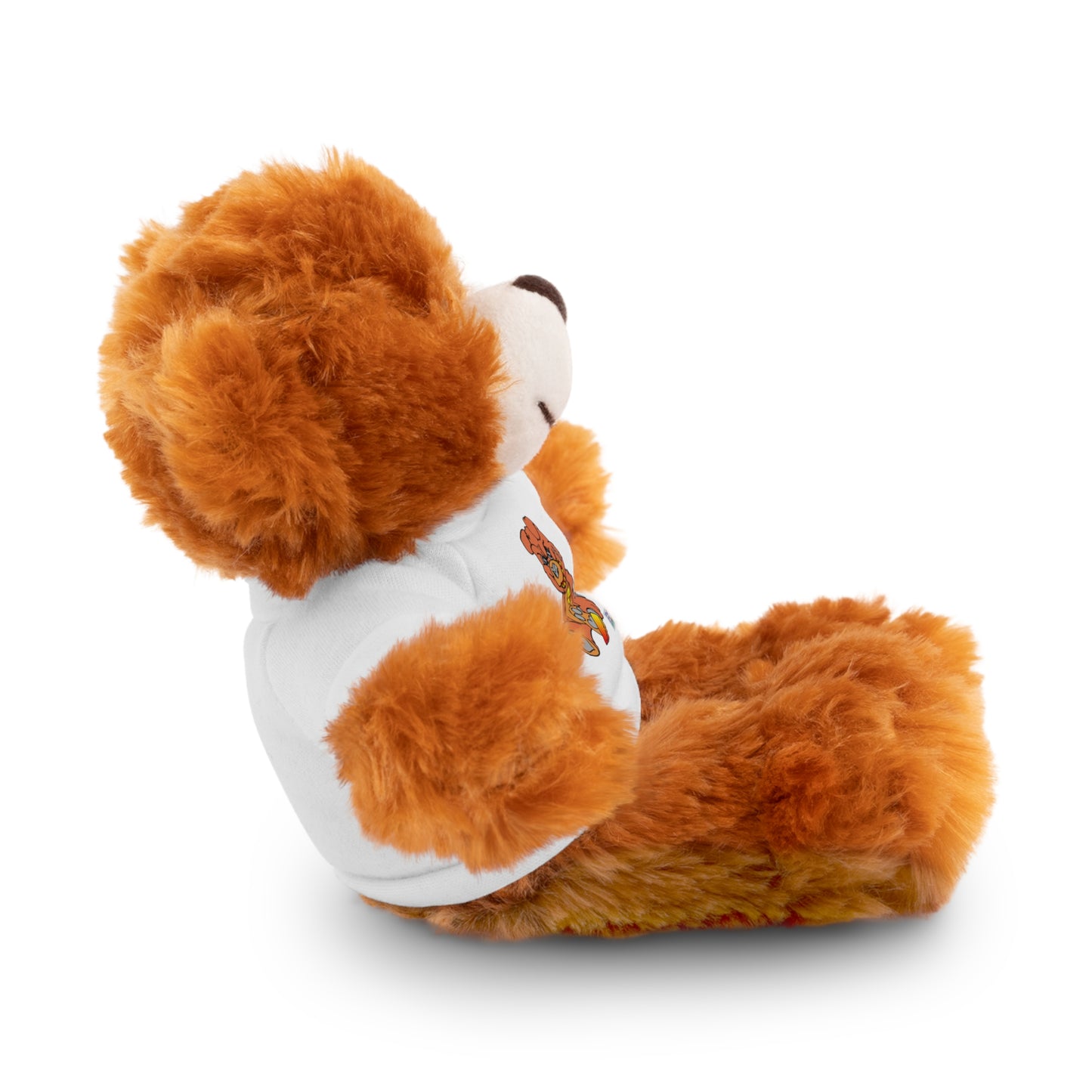 Orange Demon Bear Stuffed Animals with Tee