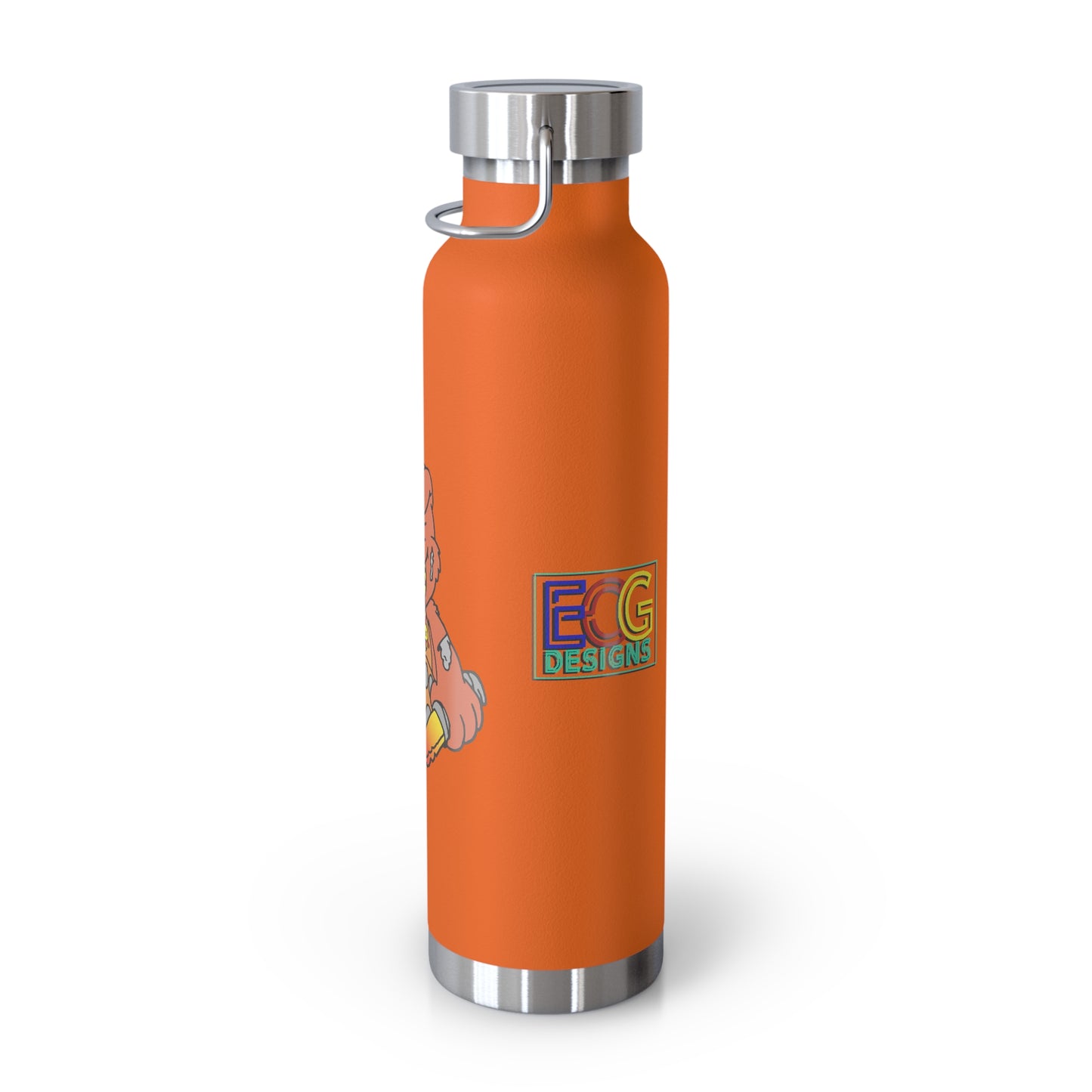 Orange Demon Bear 22oz Vacuum Insulated Bottle