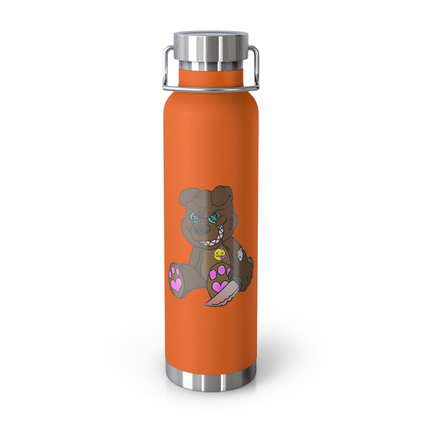 Brown Demon Bear 22oz Vacuum Insulated Bottle