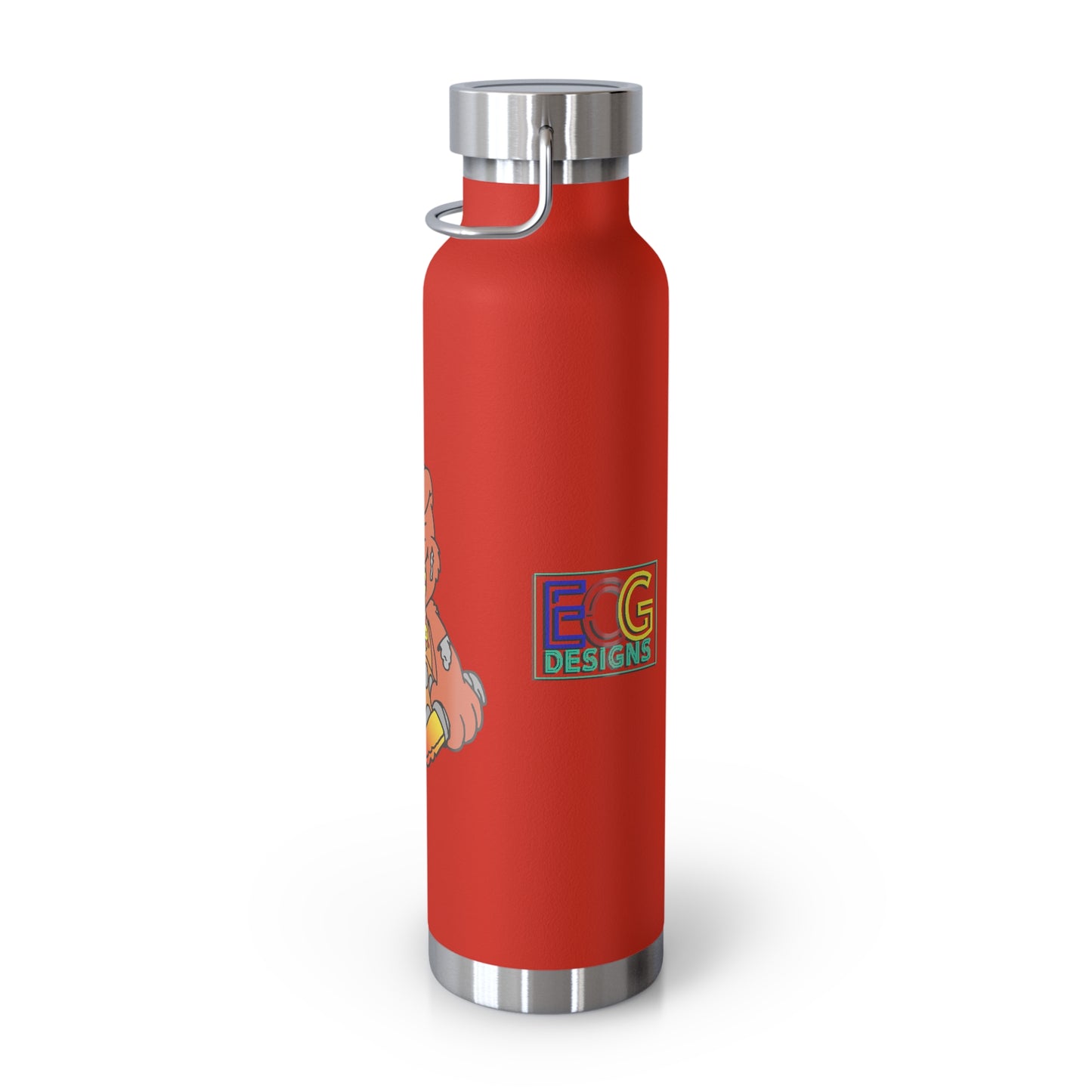 Orange Demon Bear 22oz Vacuum Insulated Bottle