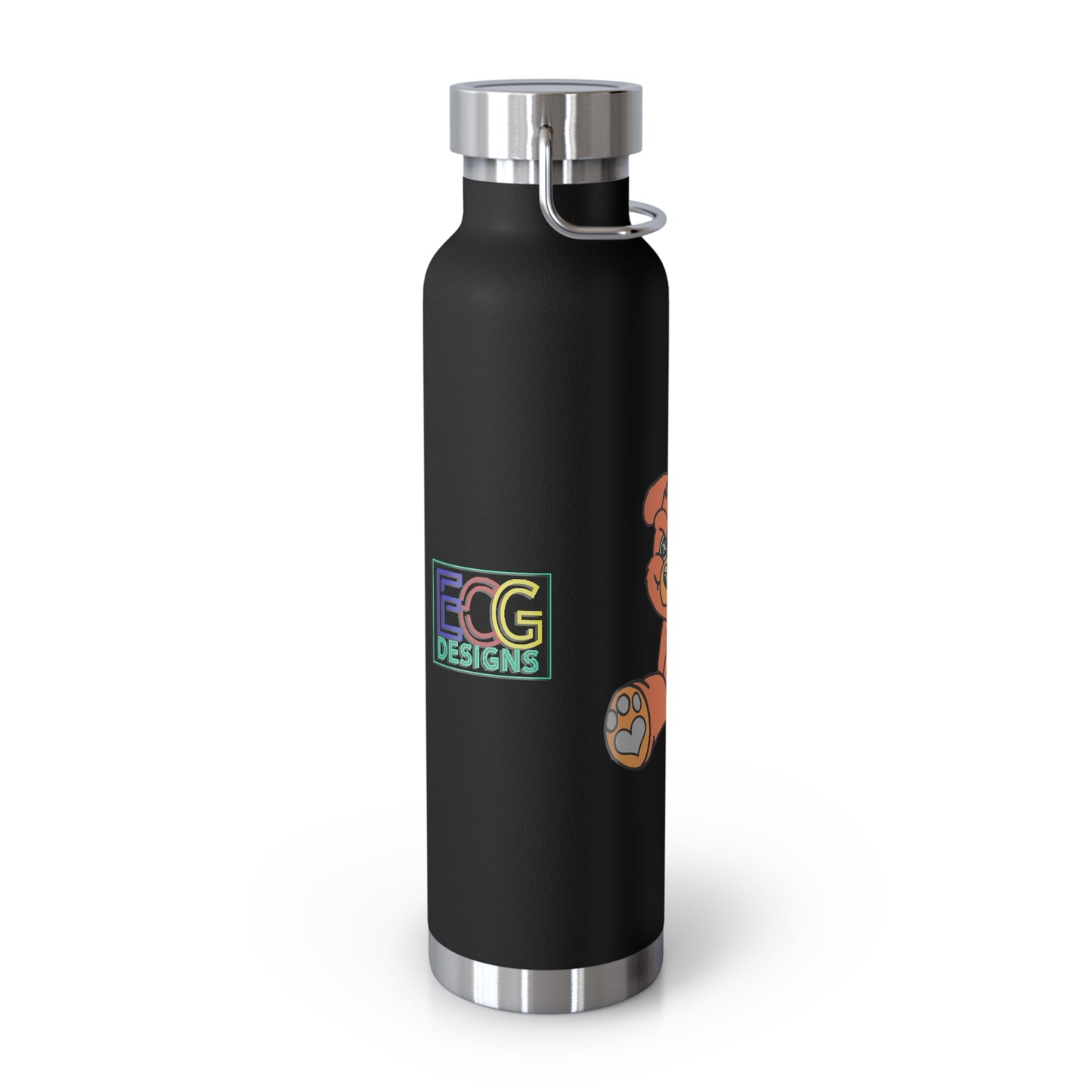 Orange Demon Bear 22oz Vacuum Insulated Bottle