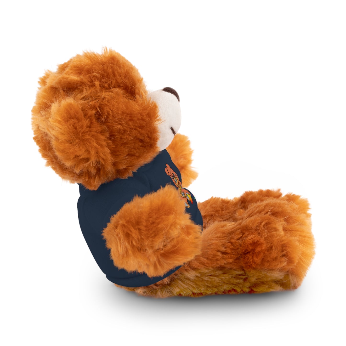 Orange Demon Bear Stuffed Animals with Tee