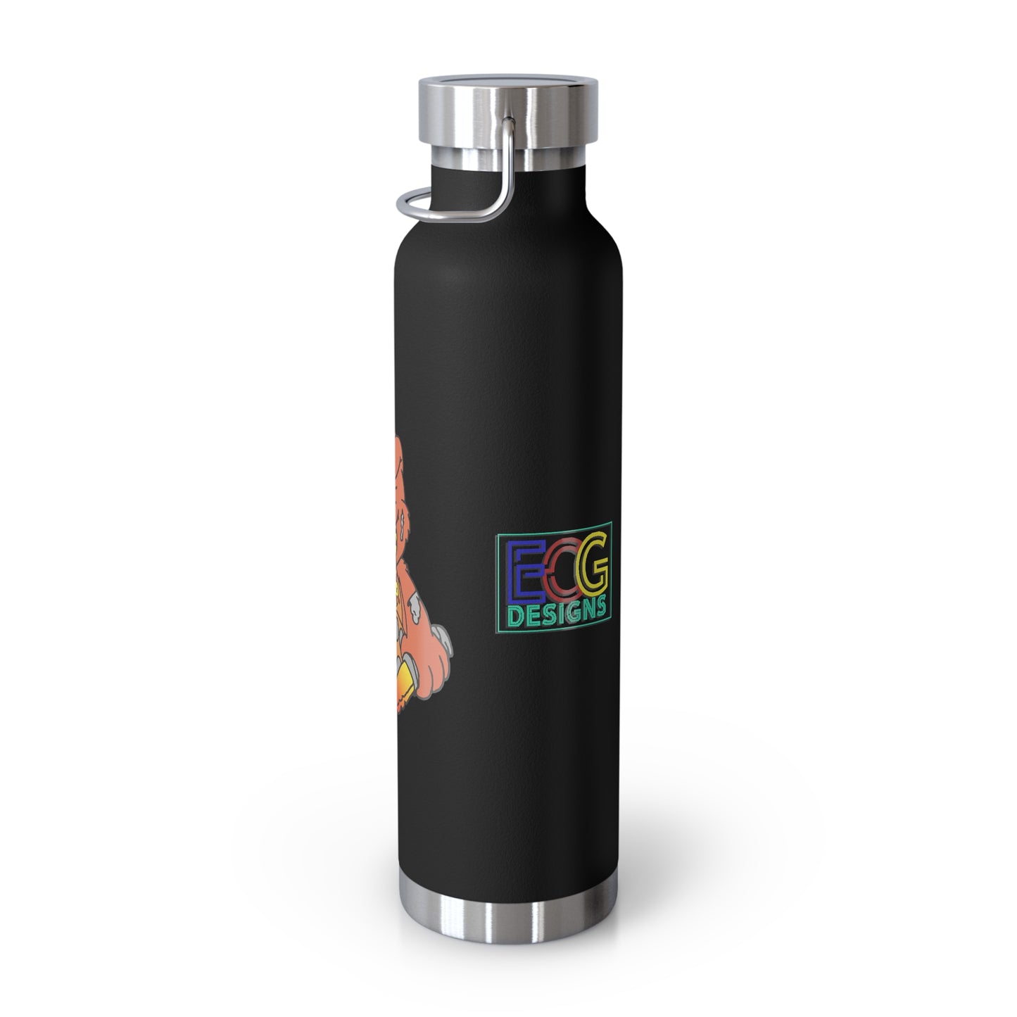 Orange Demon Bear 22oz Vacuum Insulated Bottle