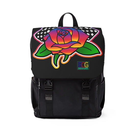 Rose to Victory Unisex Casual Shoulder Backpack