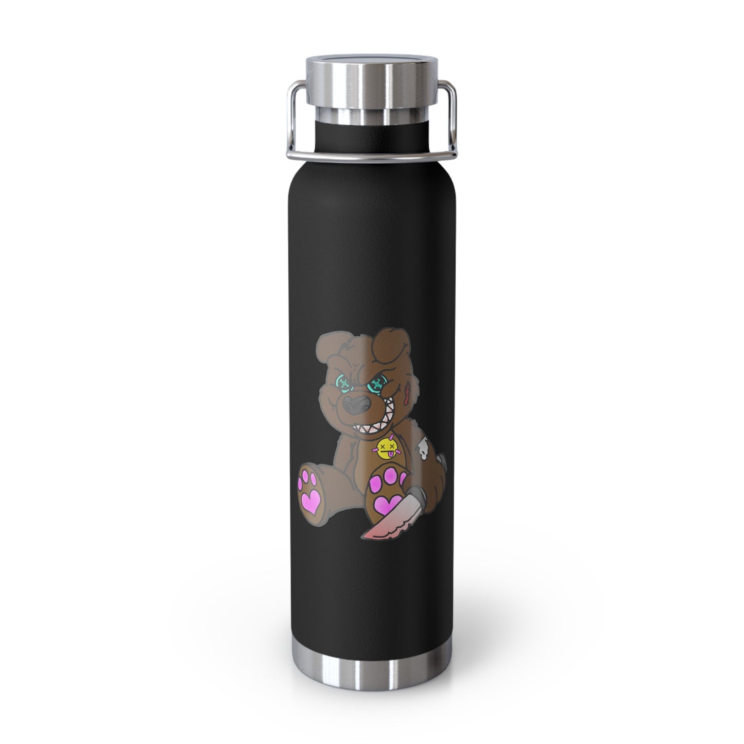 Brown Demon Bear 22oz Vacuum Insulated Bottle