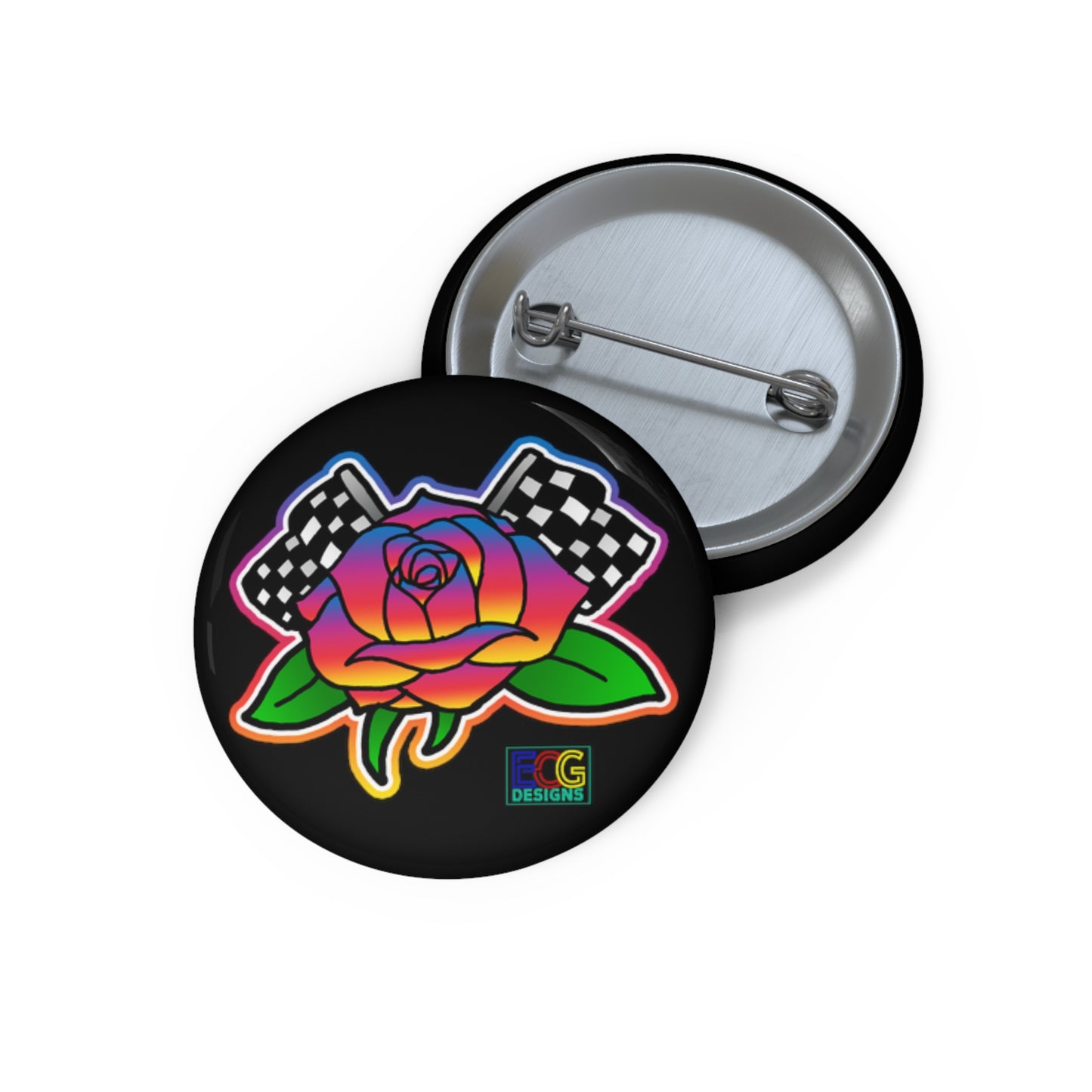 Rose to Victory Pin Buttons