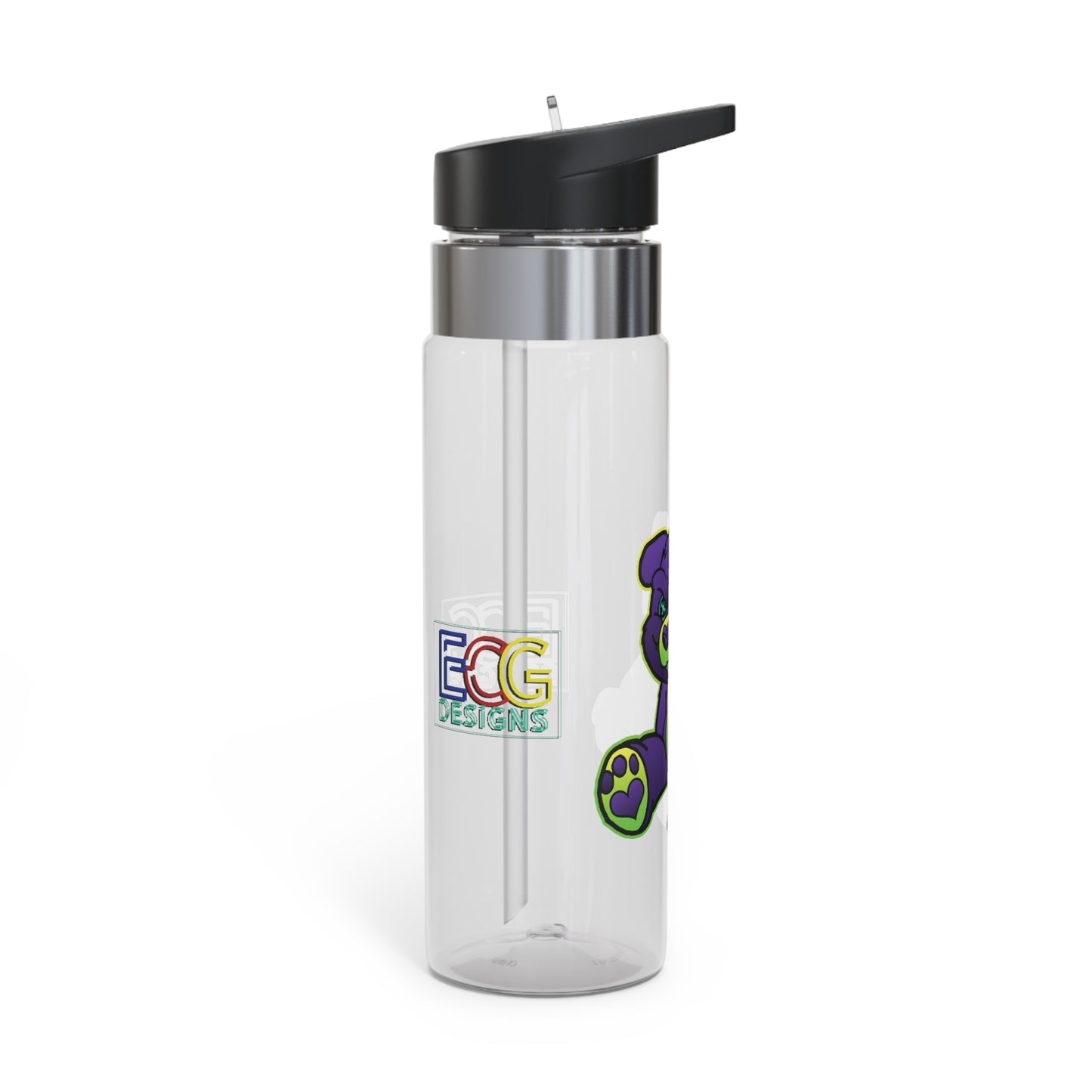 Purple and Green Demon Bear Kensington Tritan Sport Bottle, 20oz