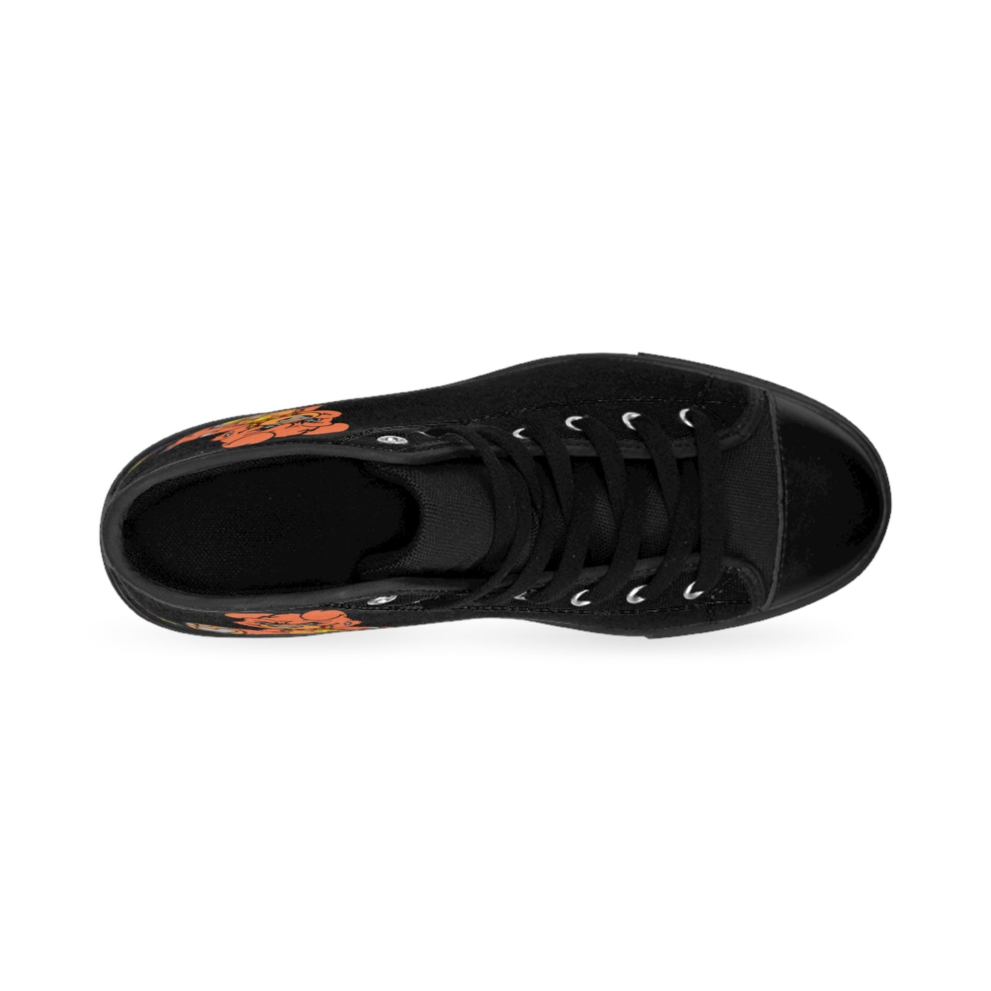 Orange Demon Bear Men's Classic Sneakers