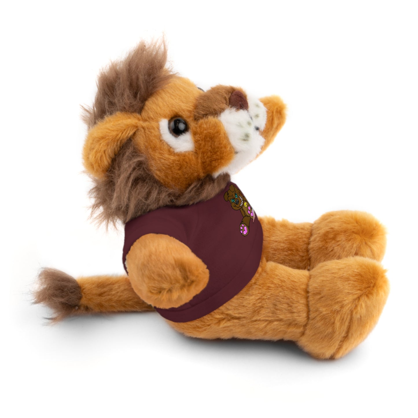 Brown Demon Bear Stuffed Animals with Tee