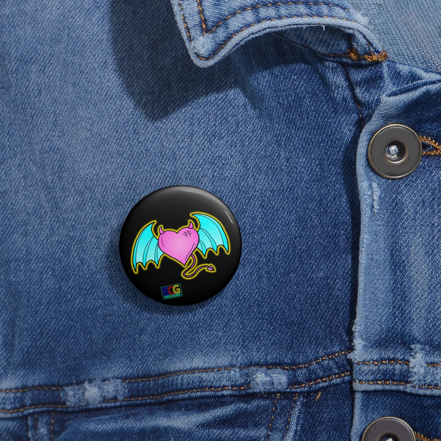 Devil of Love Pin Buttons