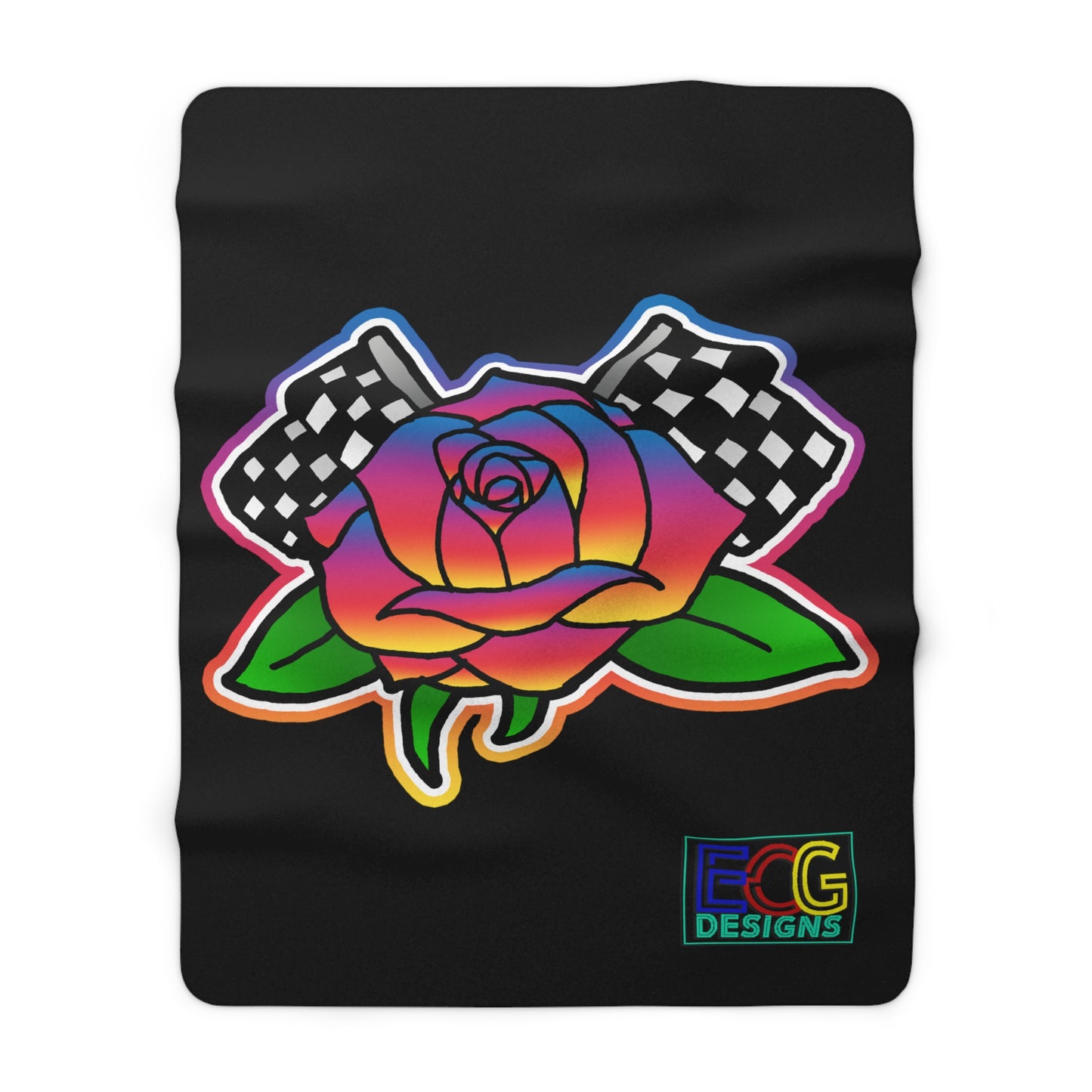 Rose to Victory Sherpa Fleece Blanket