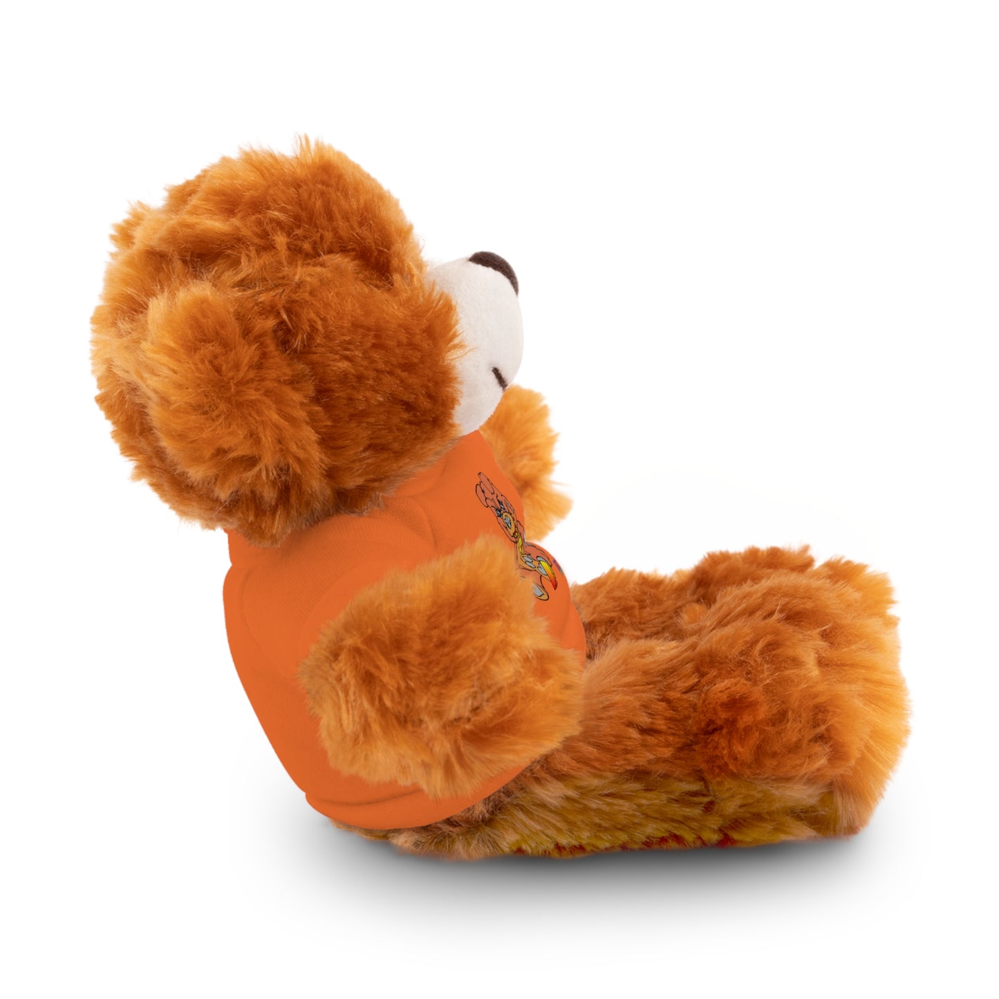 Orange Demon Bear Stuffed Animals with Tee