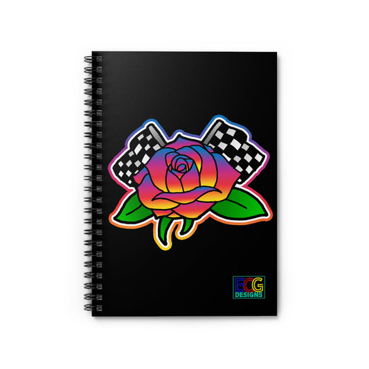 Rose to Victory Spiral Notebook - Ruled Line