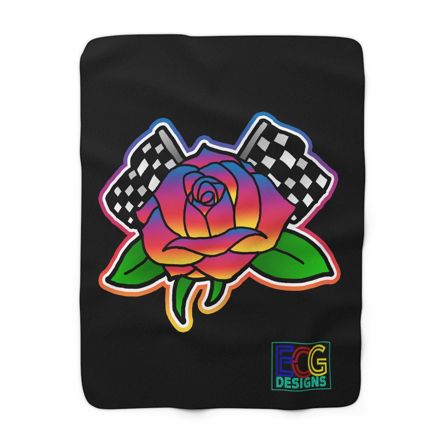 Rose to Victory Sherpa Fleece Blanket