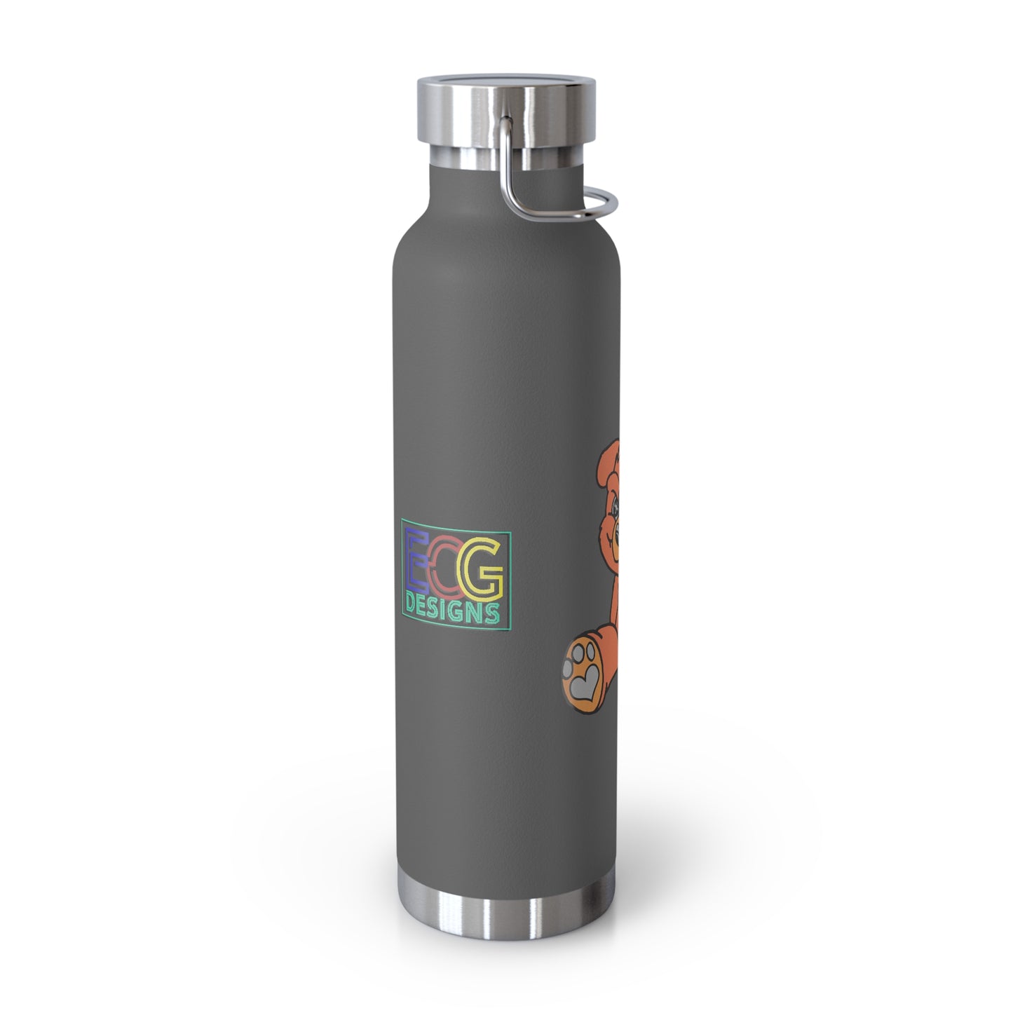 Orange Demon Bear 22oz Vacuum Insulated Bottle