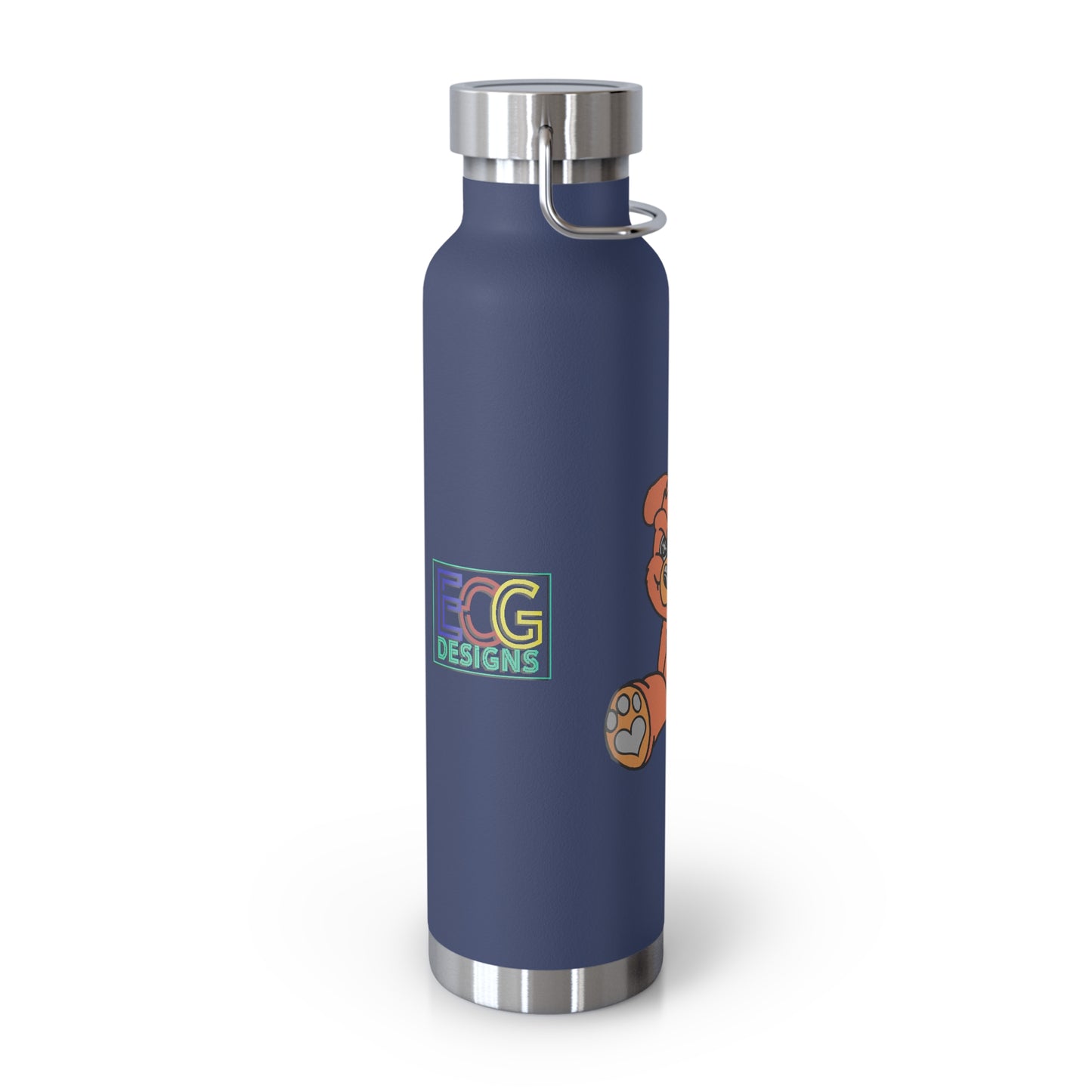 Orange Demon Bear 22oz Vacuum Insulated Bottle