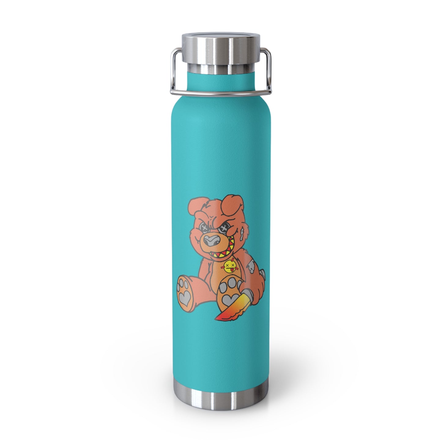 Orange Demon Bear 22oz Vacuum Insulated Bottle