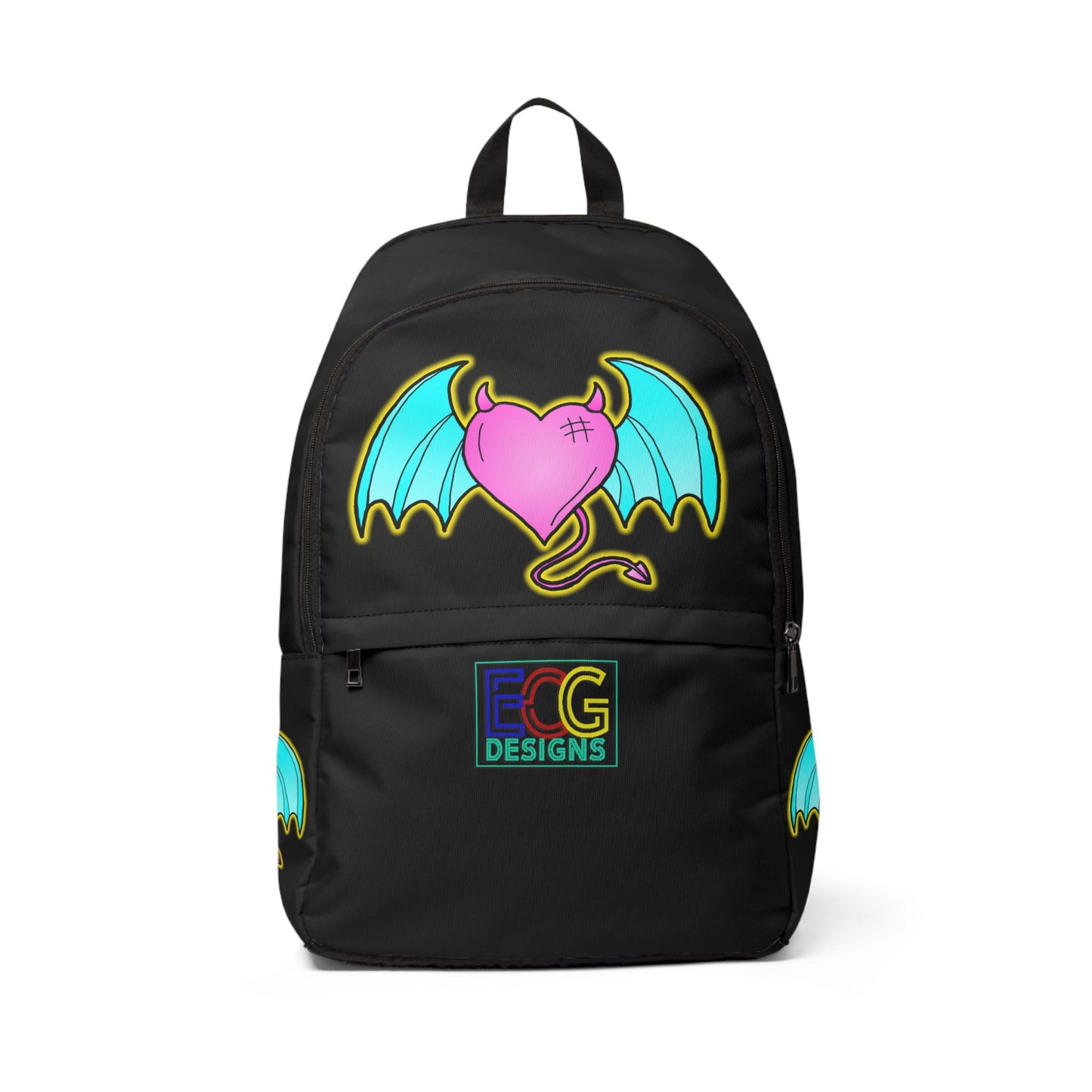 Devil of Love Unisex Fabric Backpack