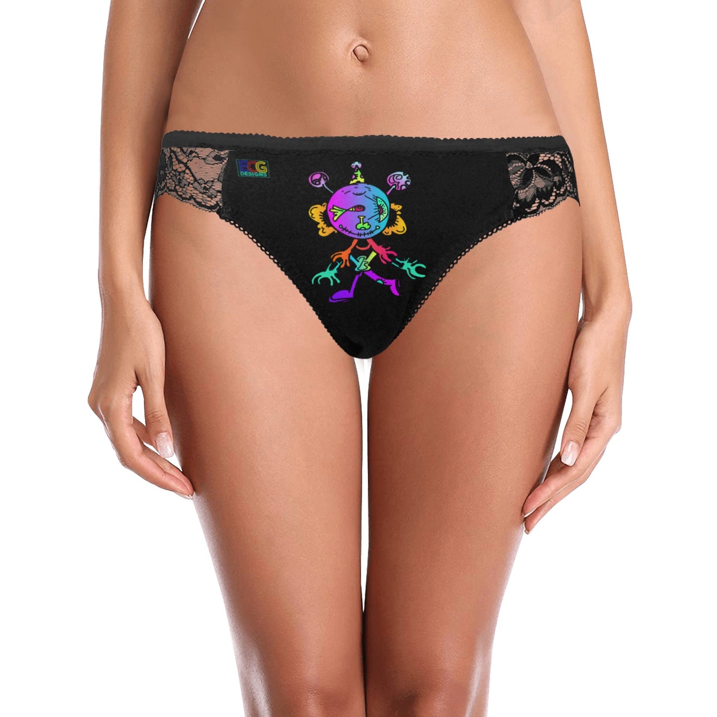 Happy Eye Day Women's Lace Panty (Model L41)