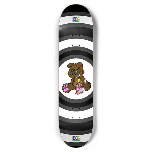 Brown Demon Bear Skateboard