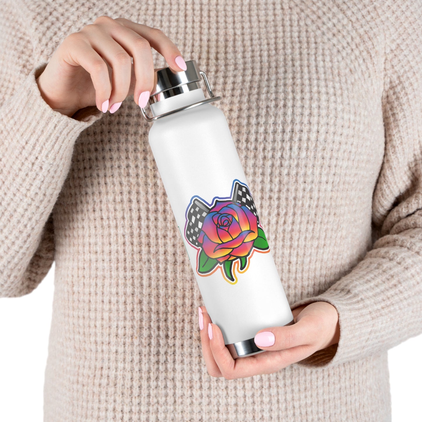 Rose to Victory 22oz Vacuum Insulated Bottle