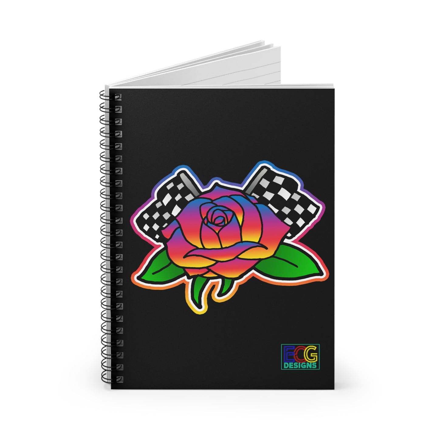 Rose to Victory Spiral Notebook - Ruled Line