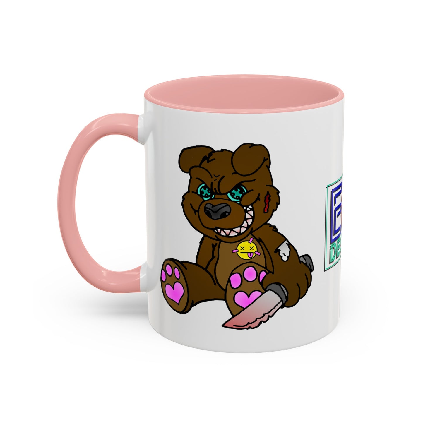 Brown Demon Bear Accent Coffee Mug, 11oz