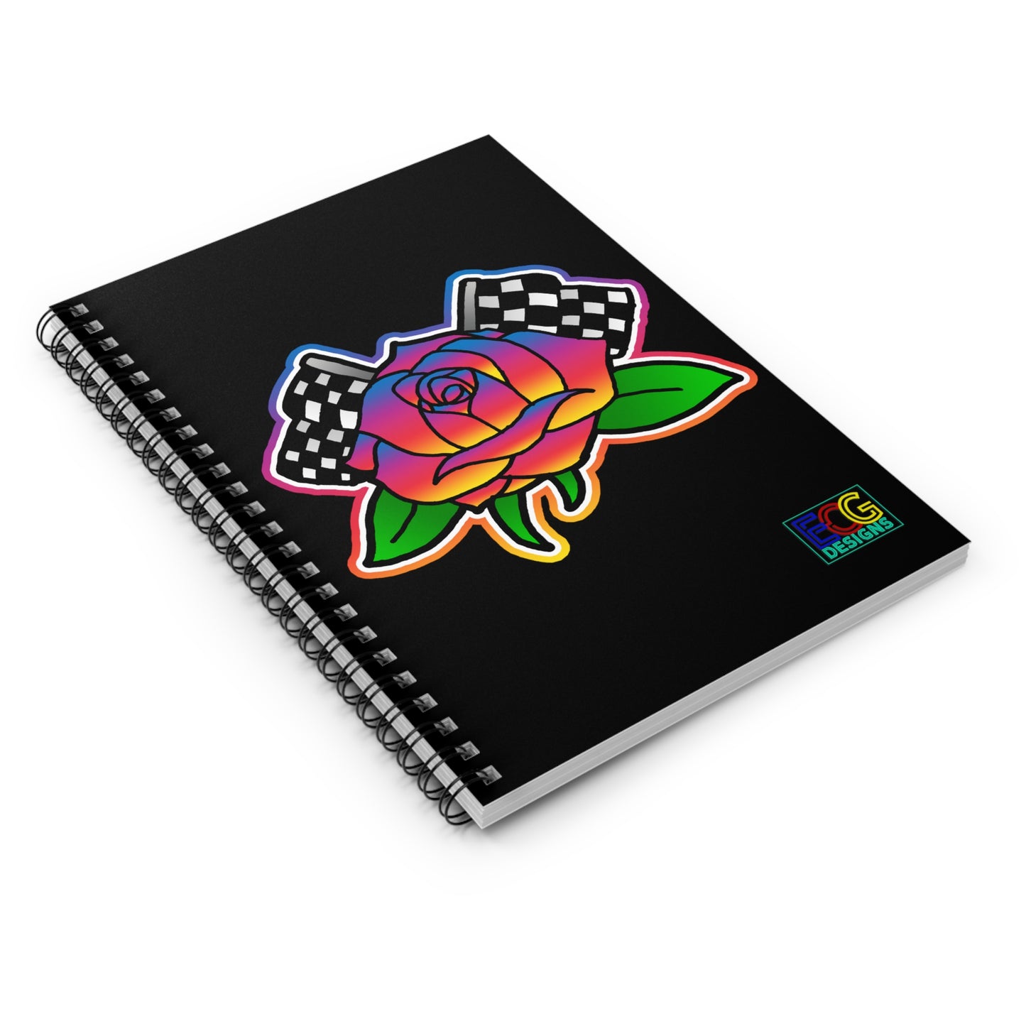 Rose to Victory Spiral Notebook - Ruled Line