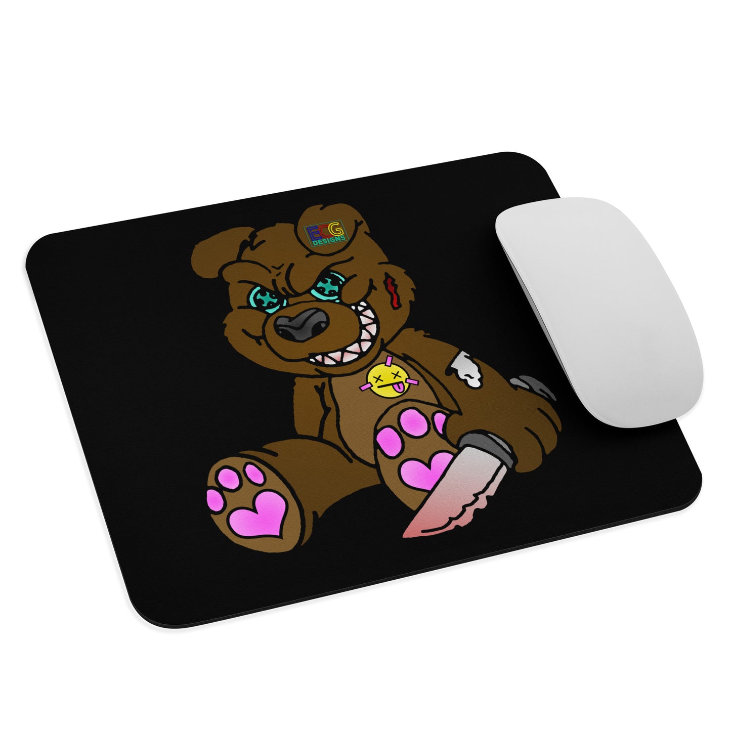 Brown Demon Bear Mouse pad