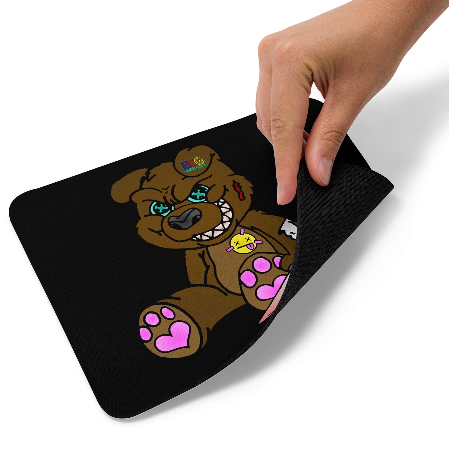 Brown Demon Bear Mouse pad