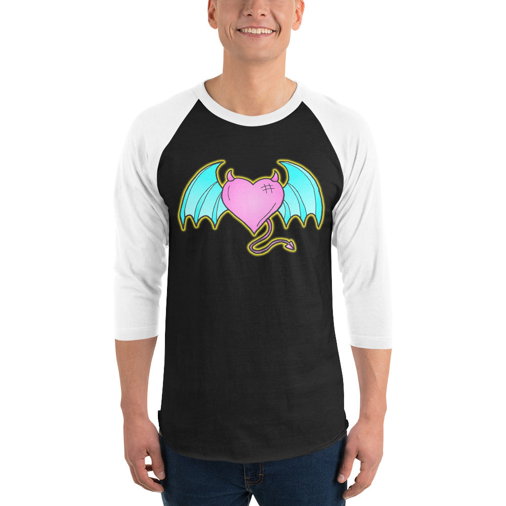 Devil of Love 3/4 sleeve raglan shirt