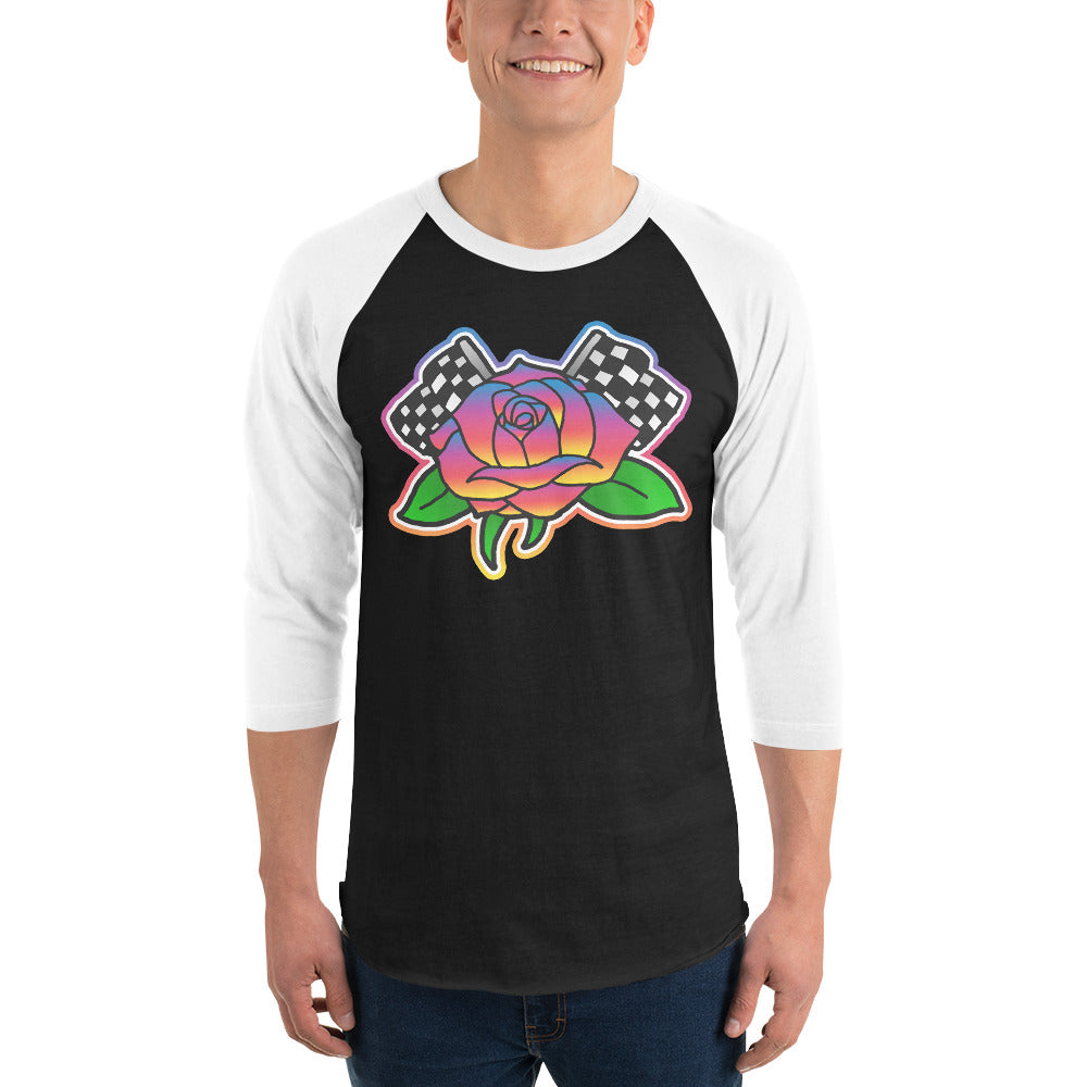 Rose to Victory 3/4 sleeve raglan shirt