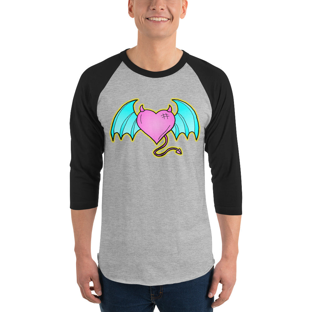 Devil of Love 3/4 sleeve raglan shirt