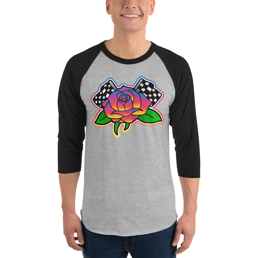 Rose to Victory 3/4 sleeve raglan shirt